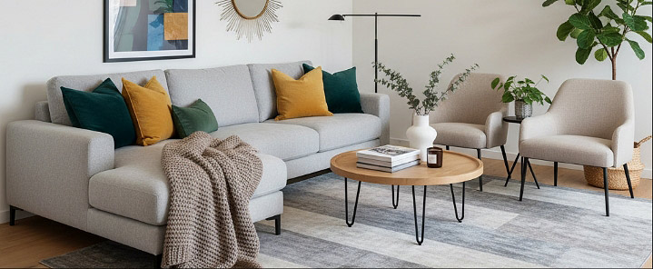 Déco d'un salon moderne