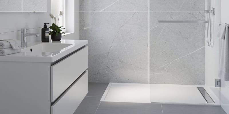 Dalle murale en PVC pour salle de bain