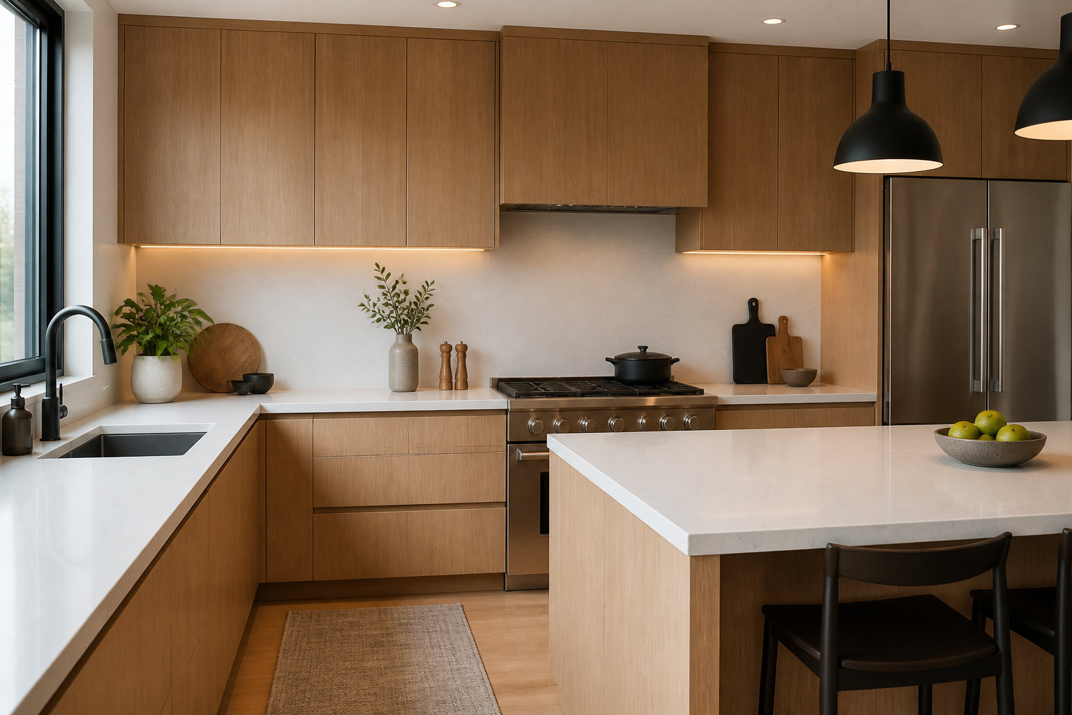 Comment accorder le plan de travail et les accessoires ?