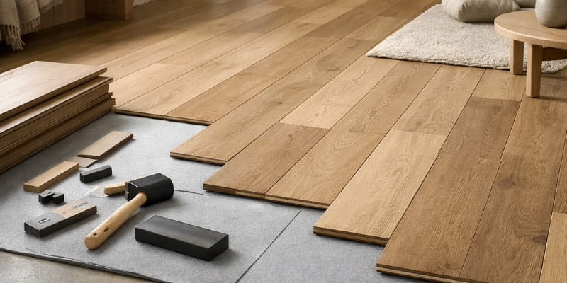 Guide pour la pose d'un parquet flottant