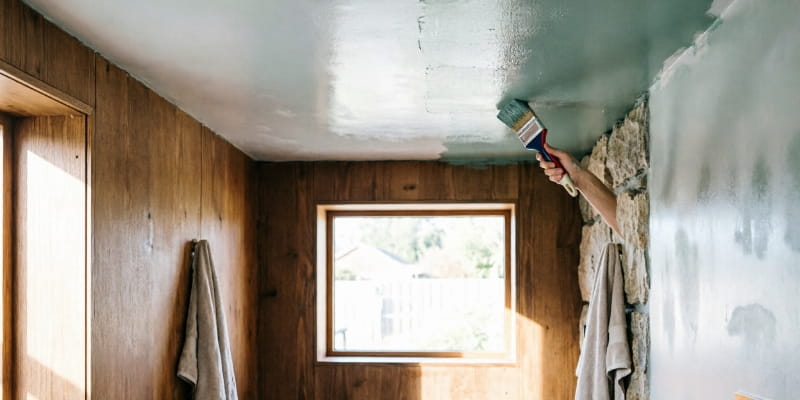 Peinture de plafond pour la sdb humide