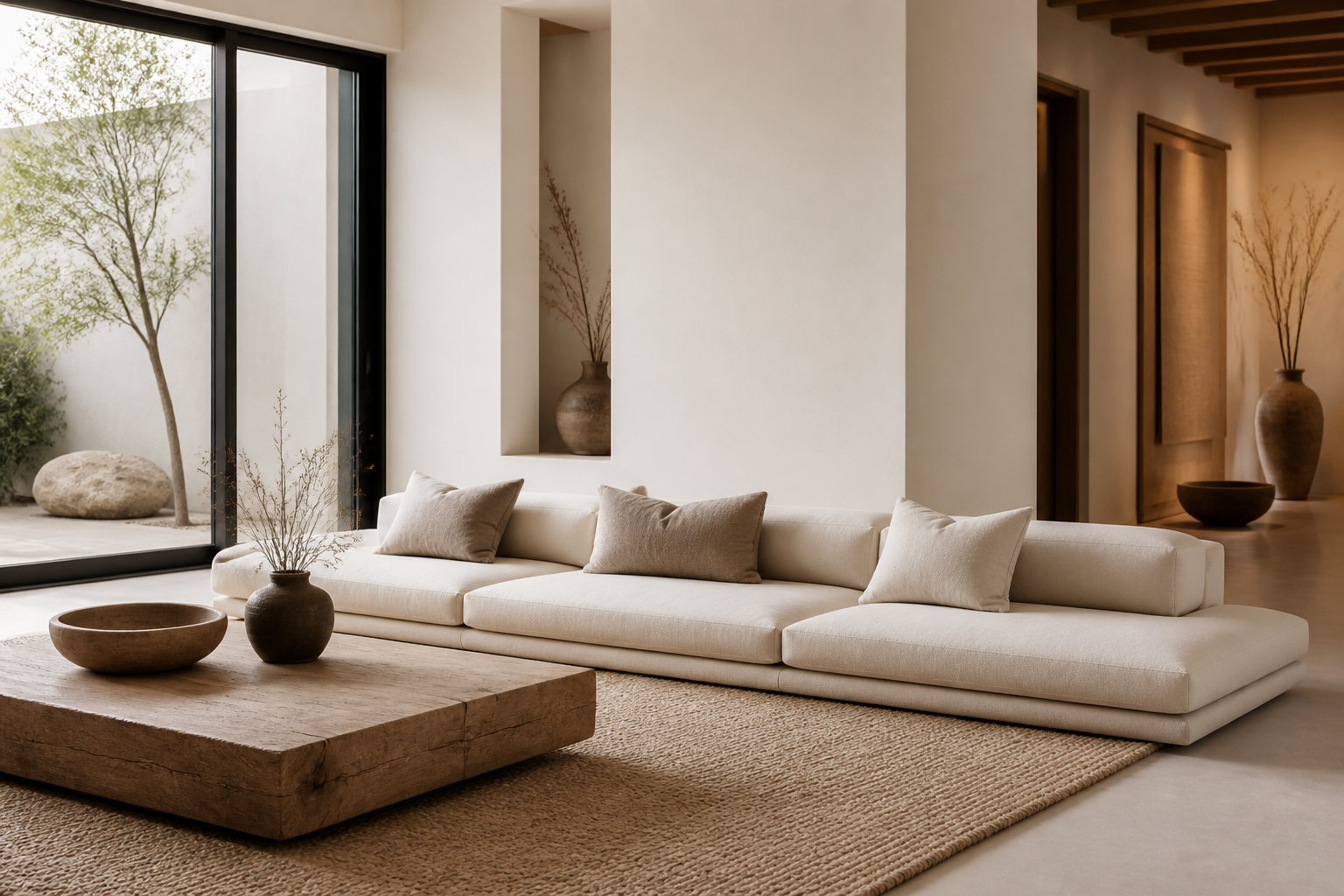 Choisir un mobilier minimaliste aux lignes basses et épurées