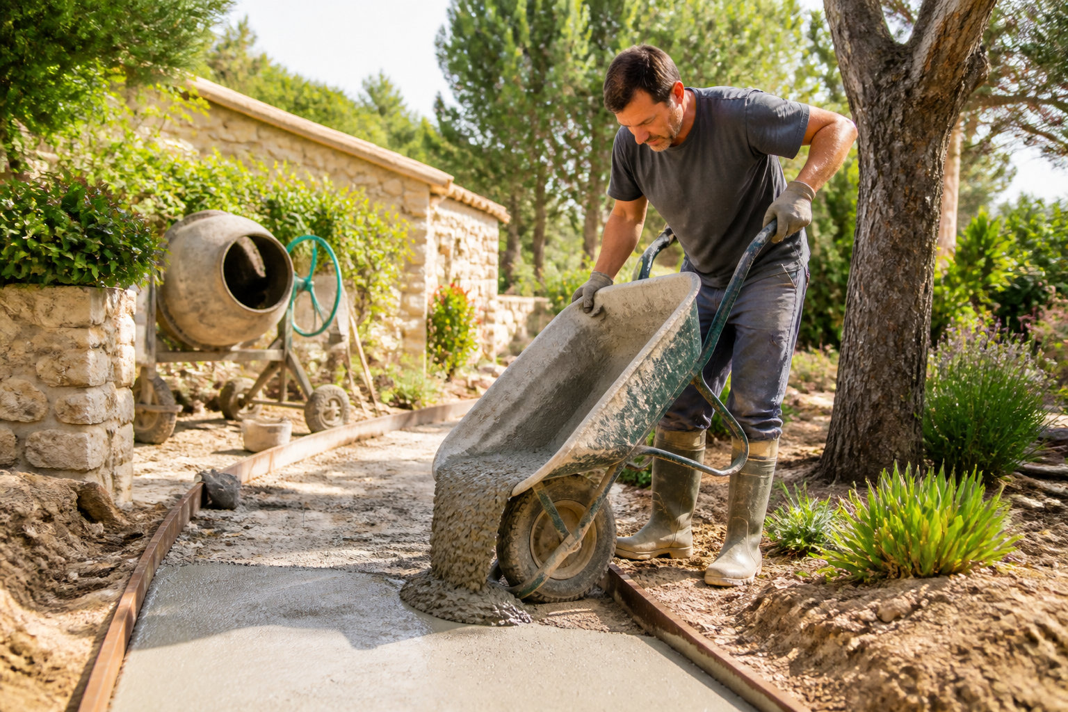 Calculer combien de sacs de béton pour 1m2 sans se tromper