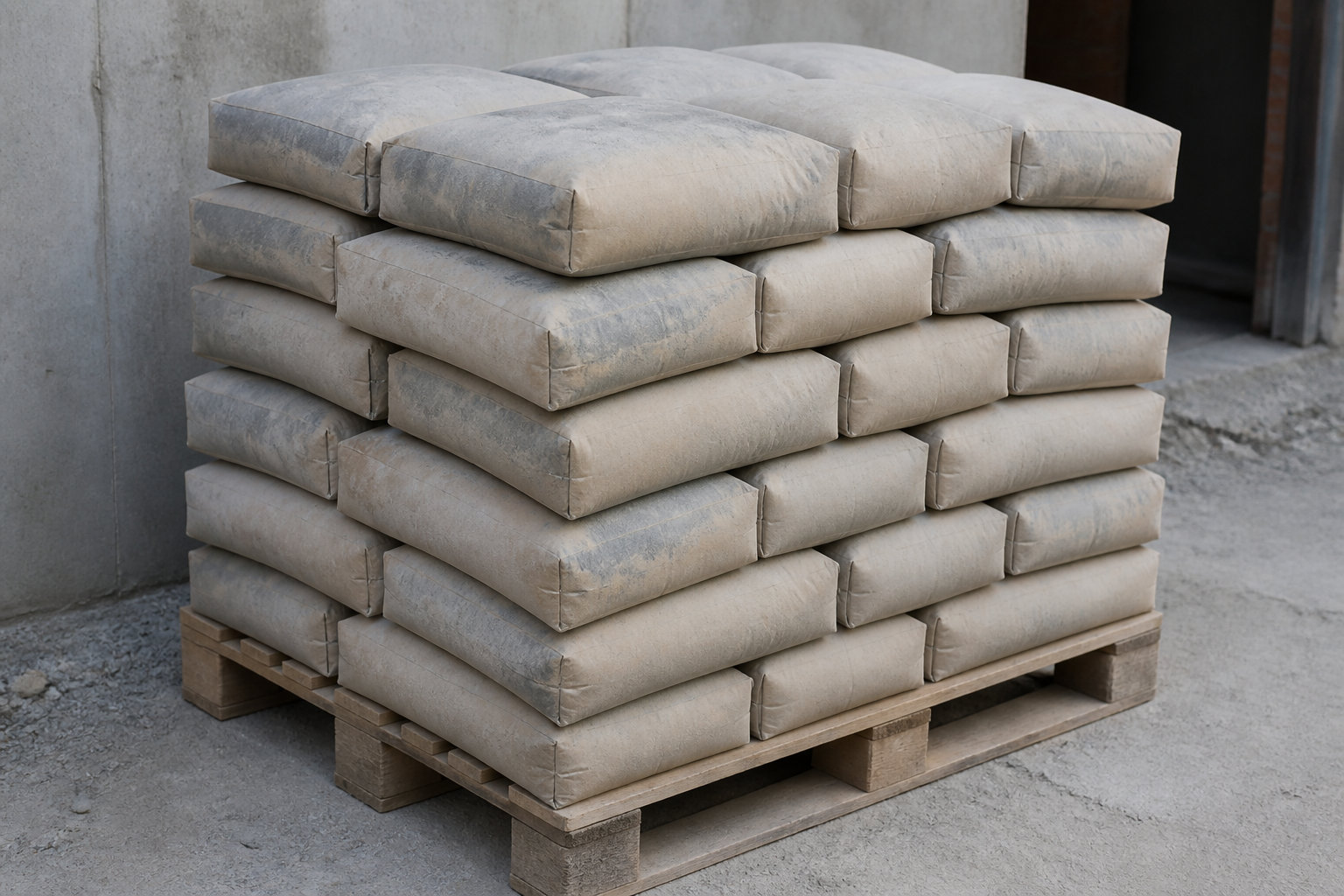 Le rendement réel d'un sac de béton selon son poids