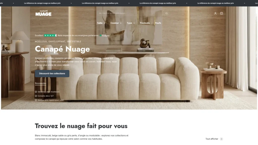 Mobilier fonctionnel et aménagement d'un espace serein