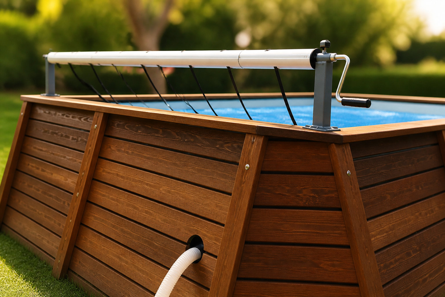 Pourquoi l'enrouleur piscine hors sol rond change votre quotidien
