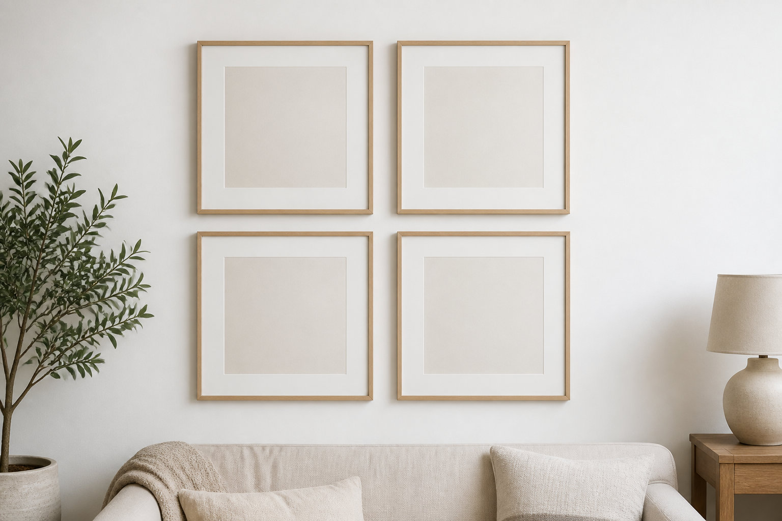 Les meilleures configurations pour disposer 4 cadres identiques